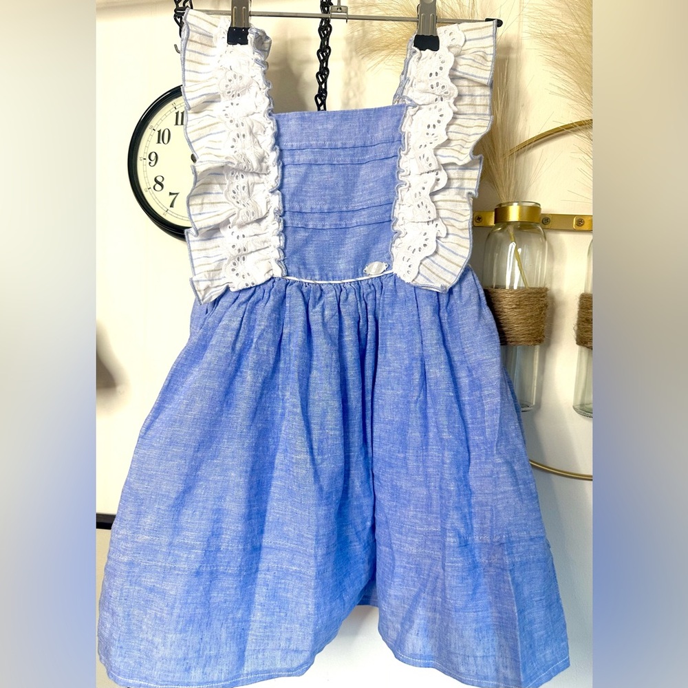 Blue and White Kids Dress